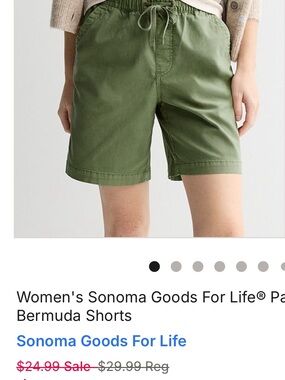 Women’s Sonoma Goods for Life Paperbag Waist Bermuda Shorts XL